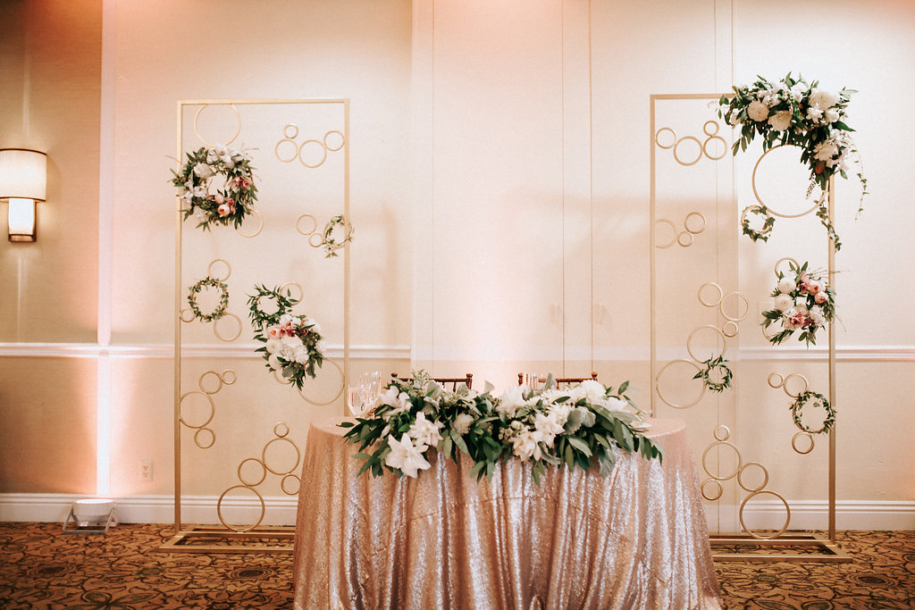 Custom back drop by Enticing Tables