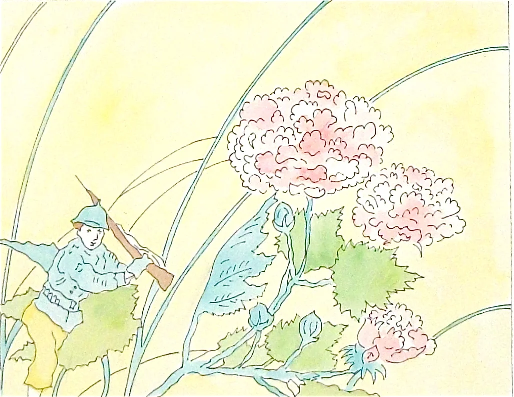 Soldier in Flowers