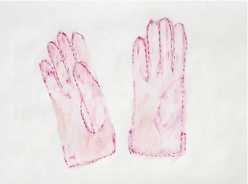 Oma's Short Red Gloves