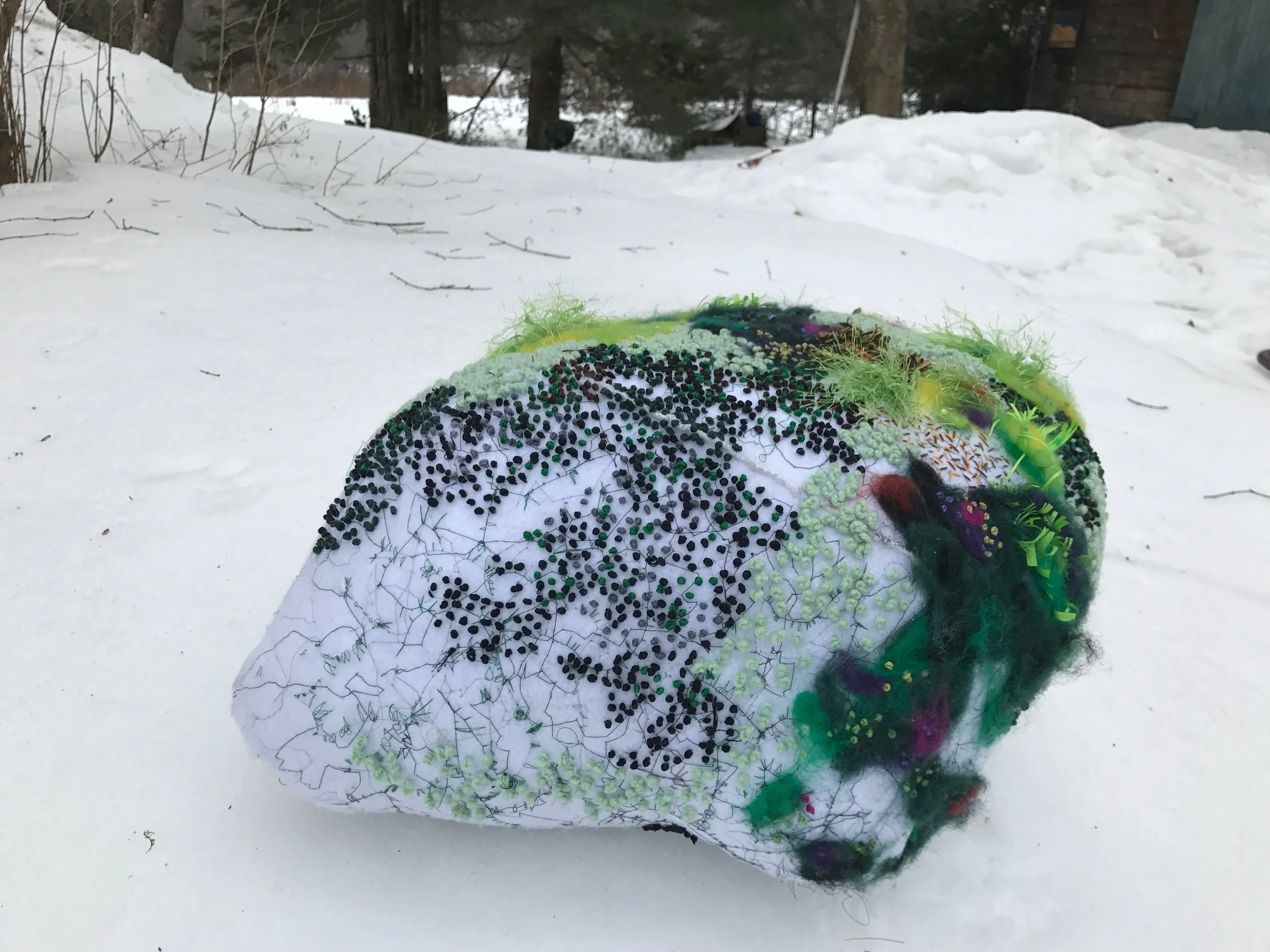 White Rock in Snow