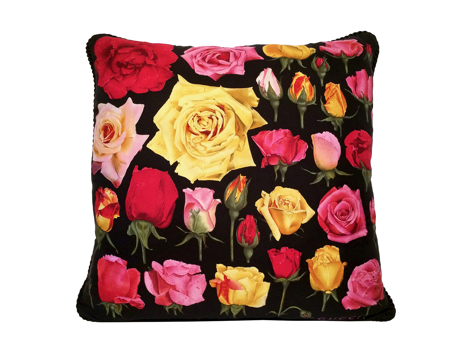 Gucci Roses Pillow - Multi — Benton Art & Design