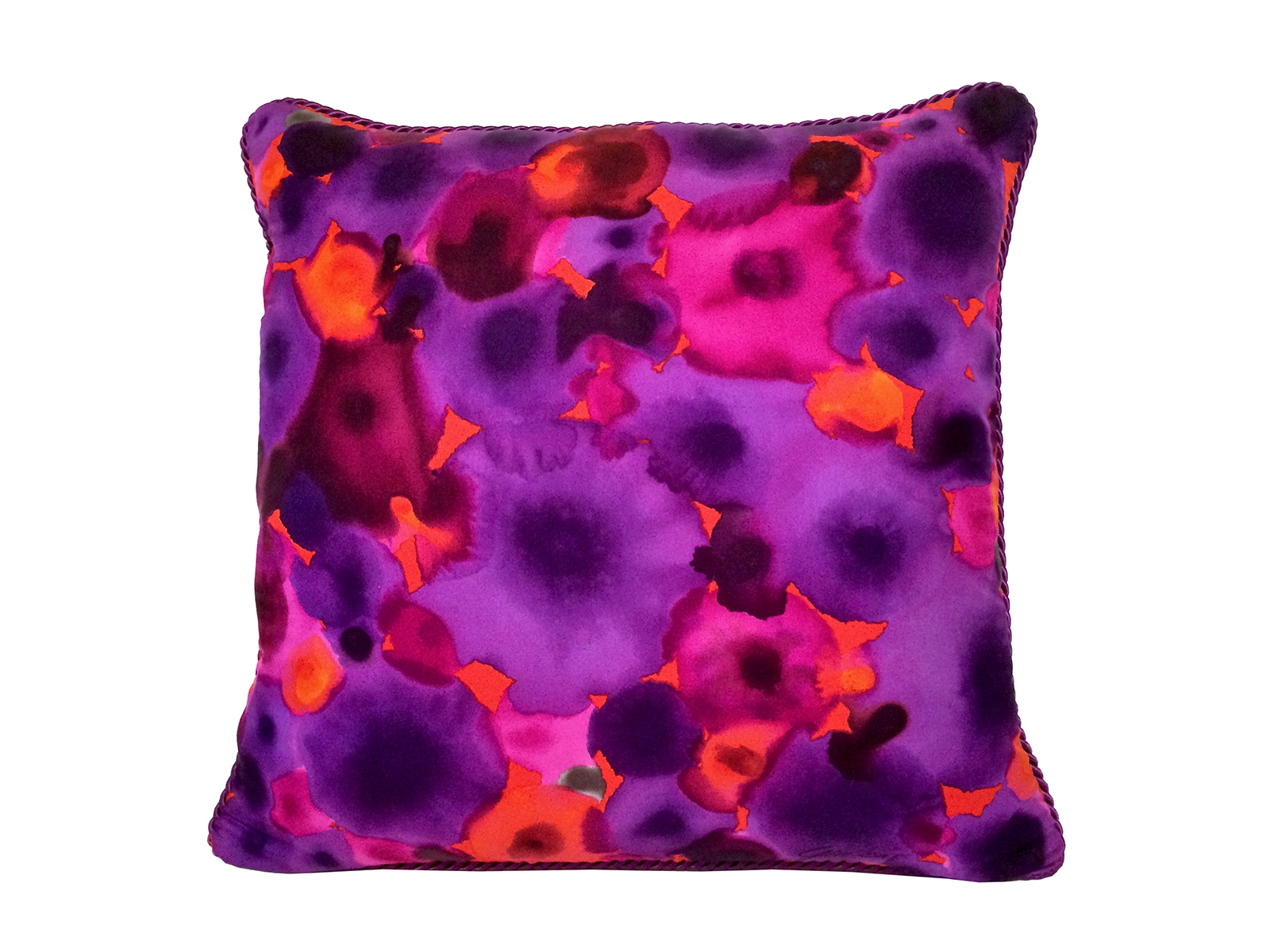 Gucci Splash Pillow - Purple/Red — Benton Art & Design