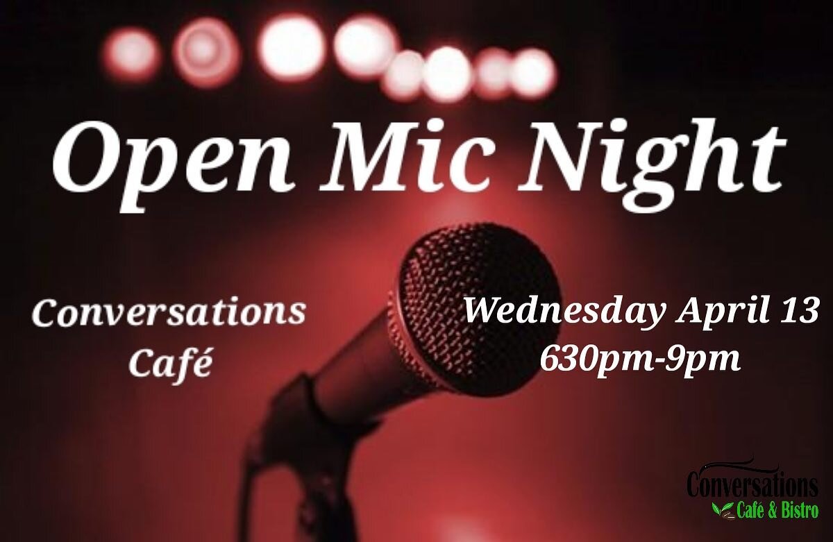 🚨 Special Mic Night Alert!! 🚨 

🎤Wednesday April 13th 
  6:30pm-9pm. 🎤 

(To be clear, they are the regular mic&rsquo;s, but on a special night 😉) 
 

We hope to see you there!! 🎸