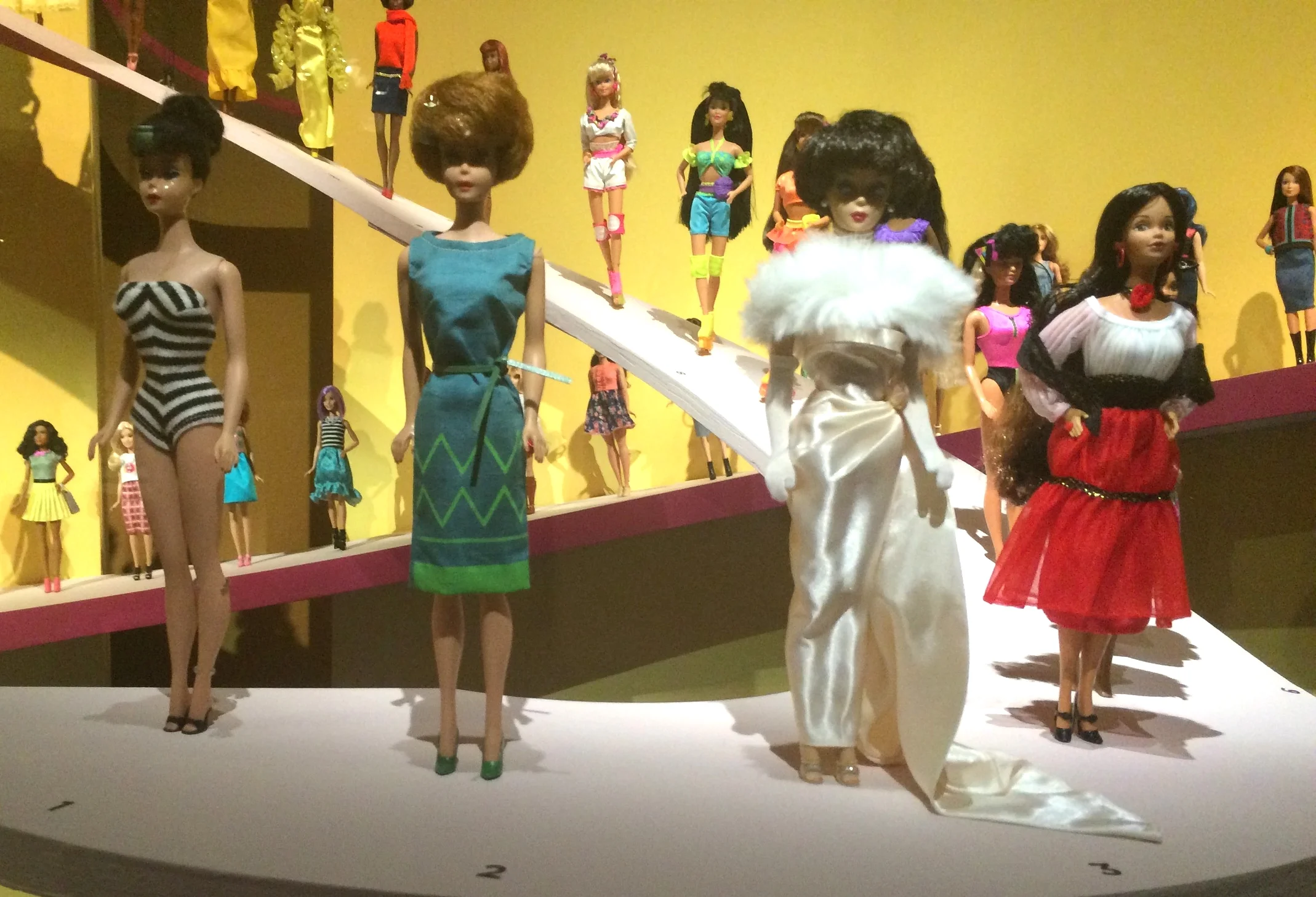 A bunch of Barbies.