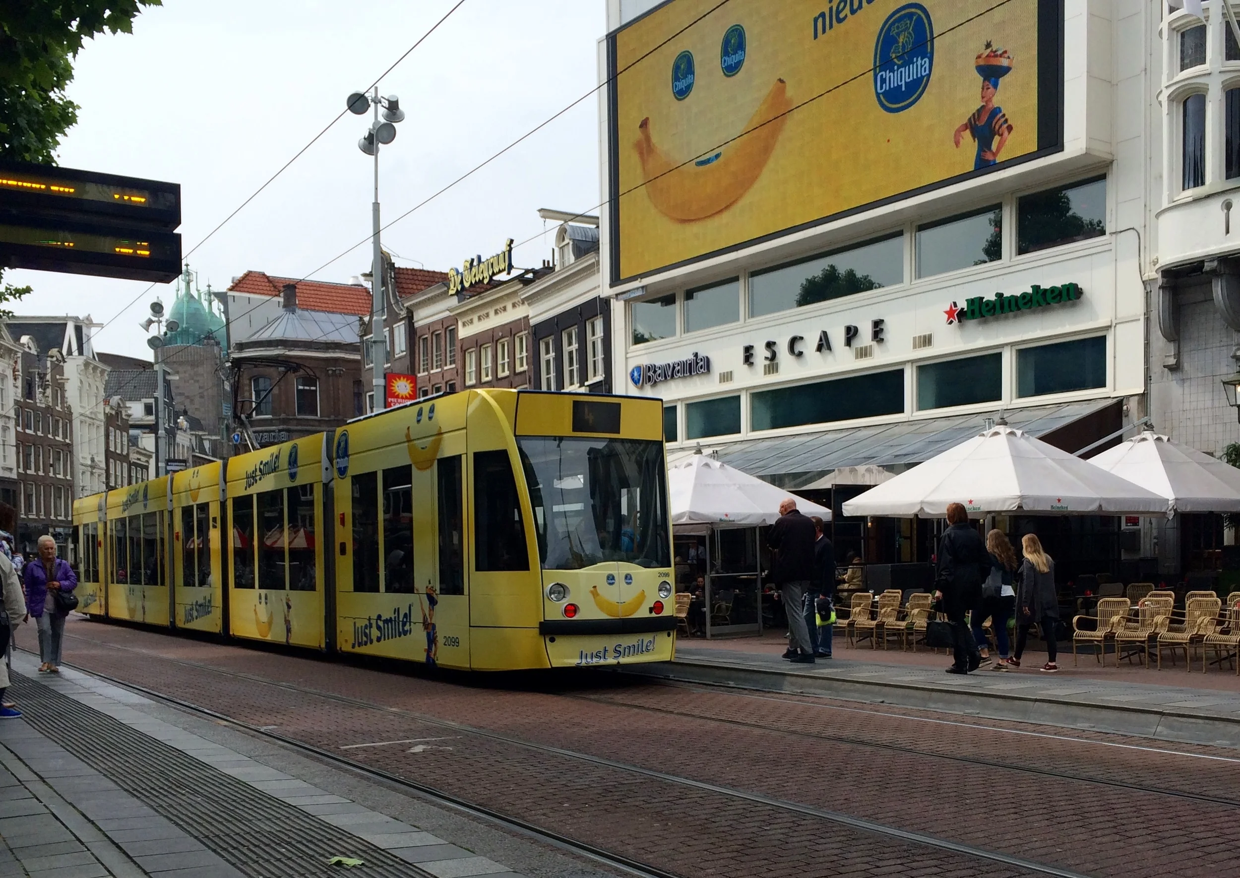 Who wouldn't want to ride the Chiquita Banana tram? 
