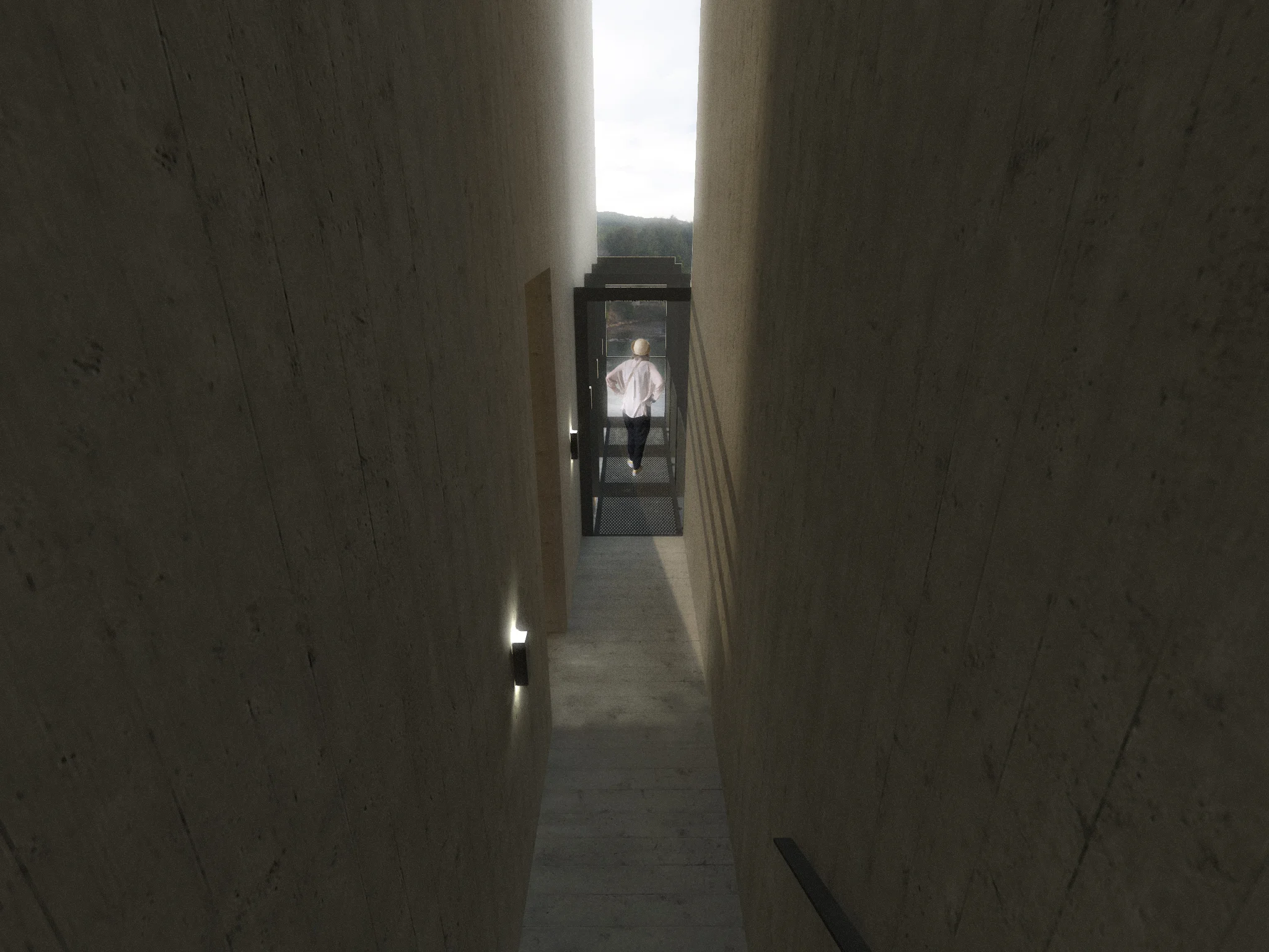 Exit Stair Looking Down