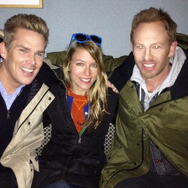 @randilawson is the meat in a 90's heartthrob sandwich on the set of #sharknado2