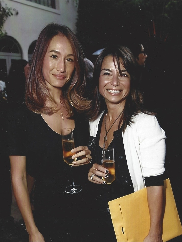 Maggie Q and her lawyer at the Aung San Suu Kyi dinner in Los Angeles. Maggie visited the Burmese refugee camps in Thailand with Jeremy Woodrum.