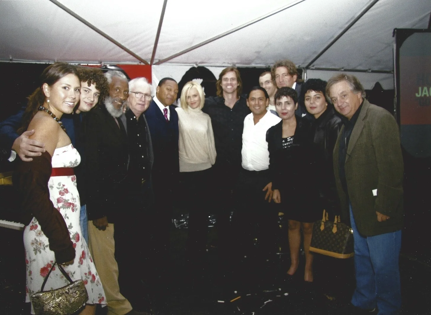 Wynton Marsalis and his band played for Jack Healey's 70th birthday. Berlangas, Dick Gregory, Wynton Marsalis, Jenny McCarthy, Jim Carrey, Donnely, David Bruce, Battaglia and the Gharahis.