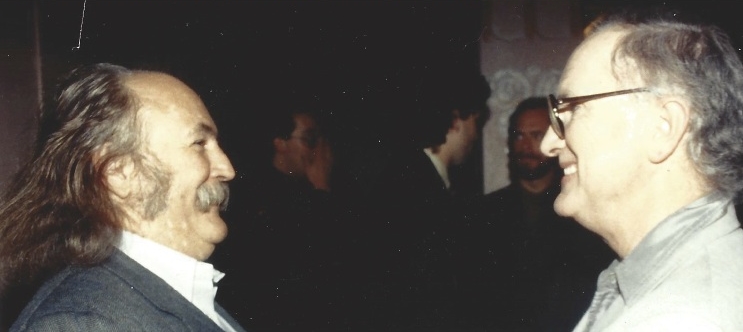 Bill Graham Award, given to Jack Healey by David Crosby of Crosby, Stills and Nash, 1990.