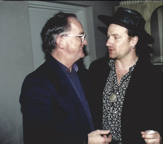 "All we need is a leprechaun." Jack Healey and Bono.