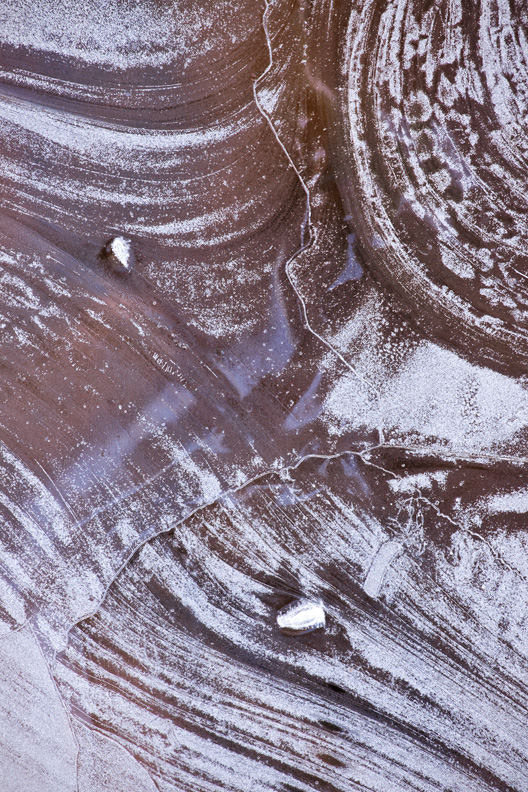 Ice Fingerprints, Maryland, United States.