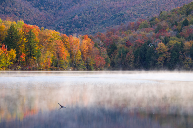 Autumn Reflections, Kent Pond, Vermont, United States.
