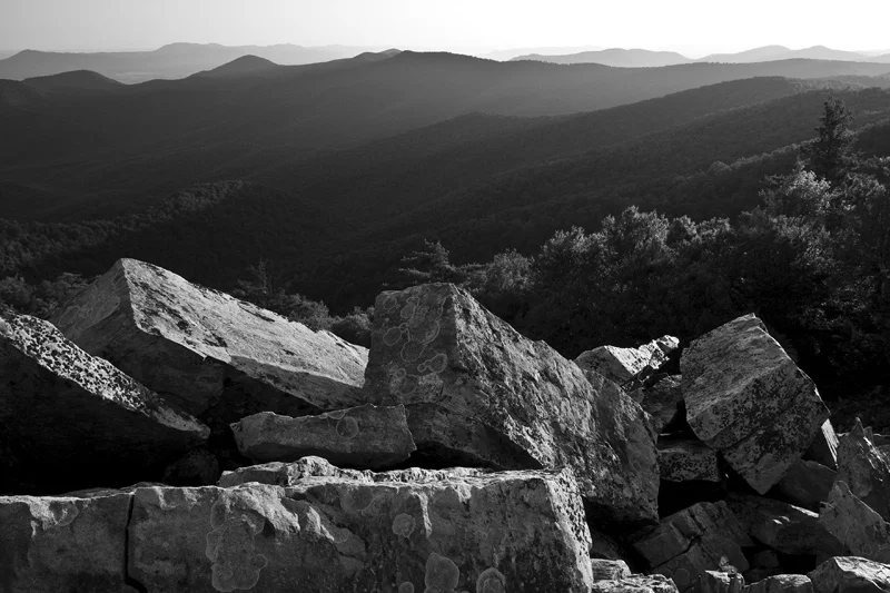Morning Light at Blackrock Summit, Shenandoah National Park, Virginia, United States.