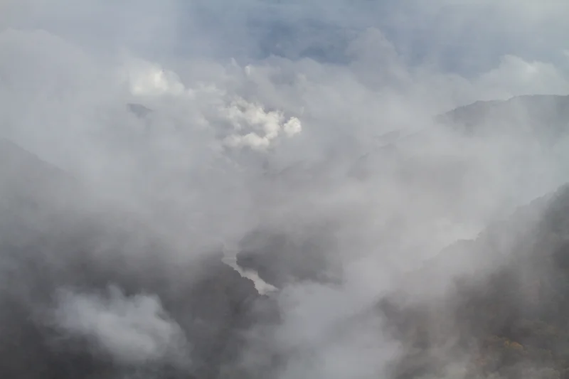 "Release" - Clearing fog from Grandview Overlook, New River Gorge National River, West Virginia.