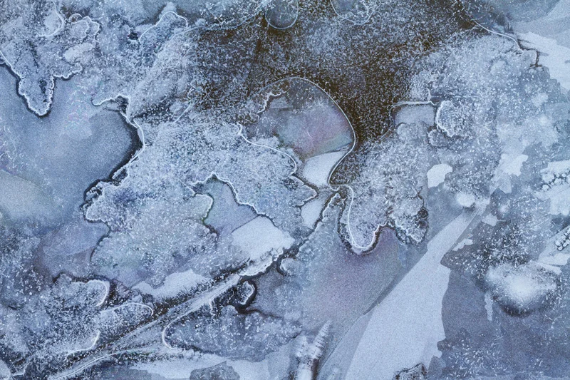 "Coexist" - Varied Ice Patterns Along Rock Creek, Washington D.C.