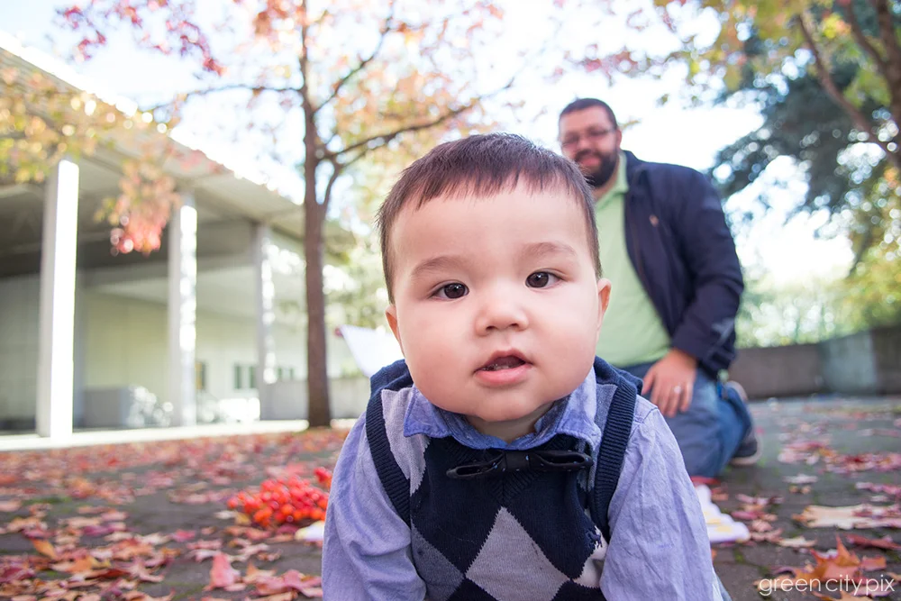 Sebastian and dad Cosmin.