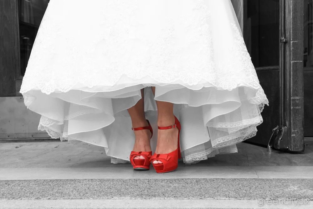 Ruby red shoes. Click three times to be married.