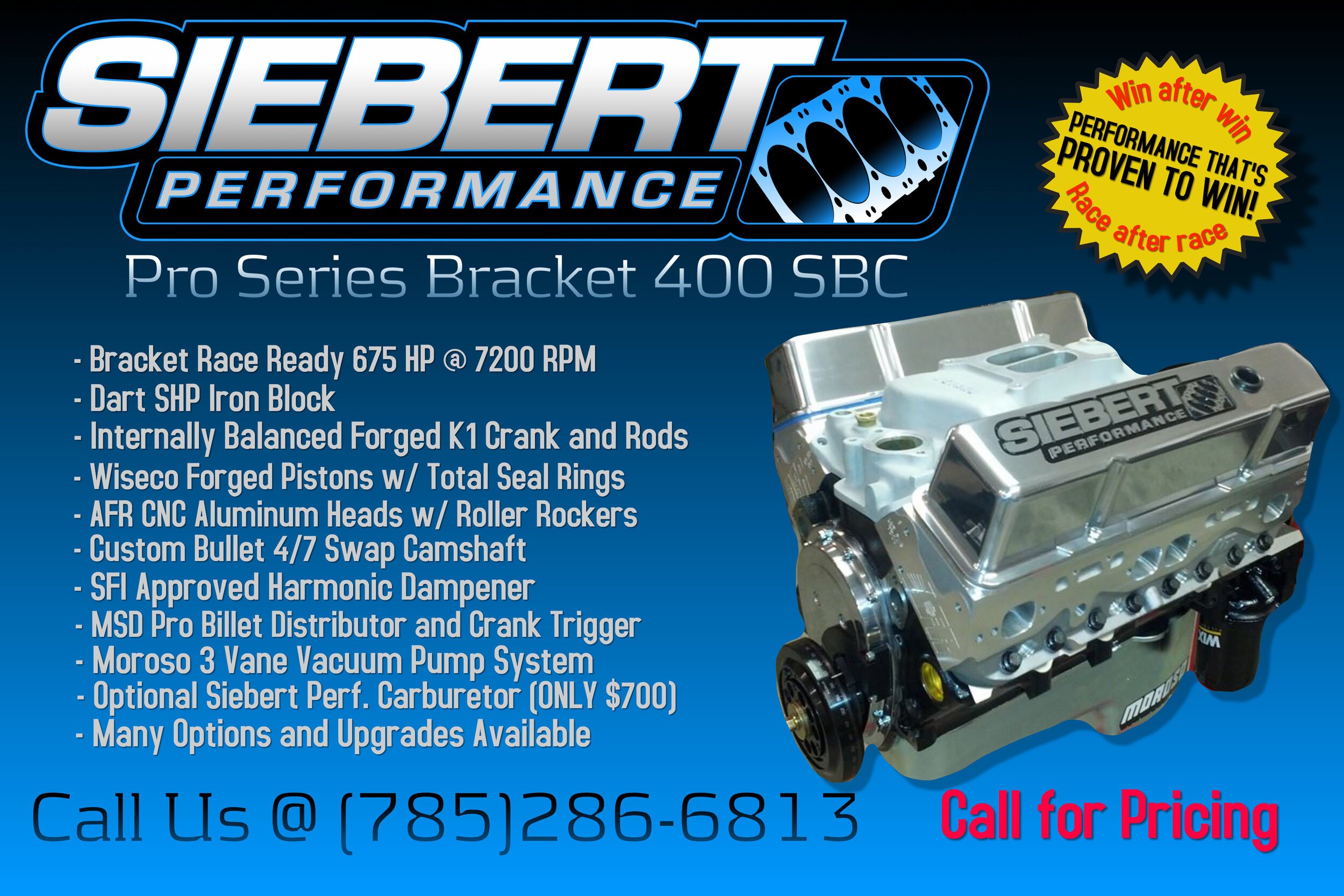 Pro Series Bracket 400 SBC - 675hp — .