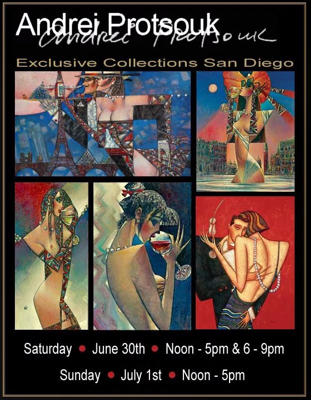 Andrei's New Artwork Show at Exclusive Collections Gallery San Diego
