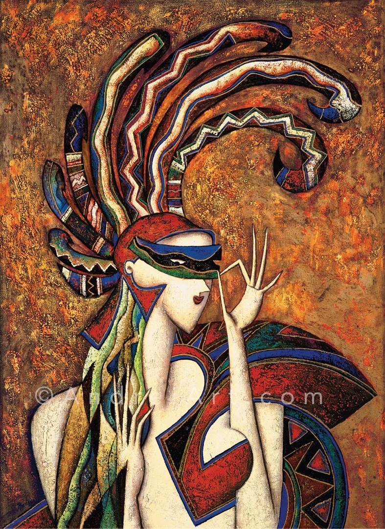 Gladiator with Mask Unframed.jpg