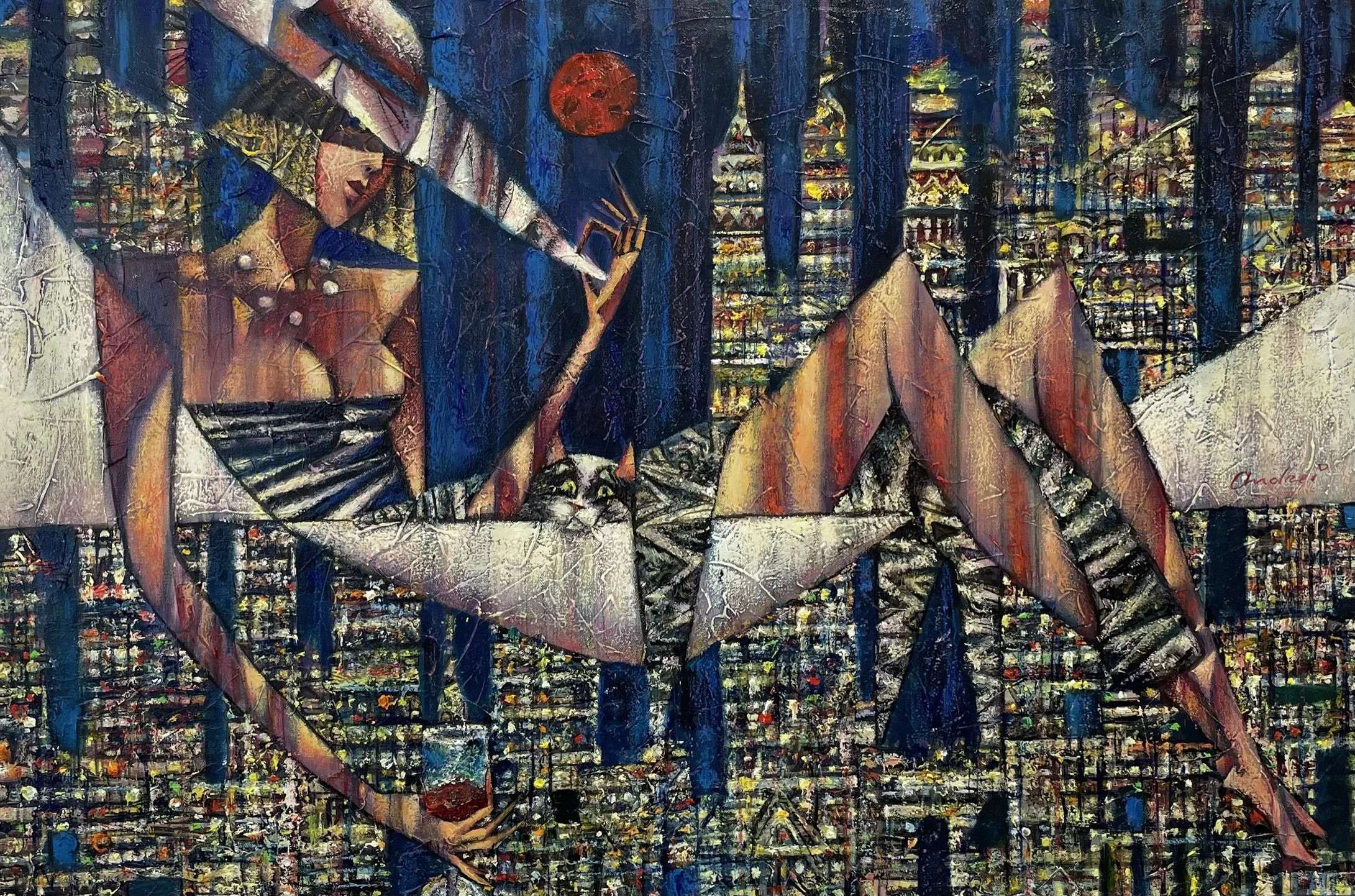 Hanging Out 24 x 36 Oil on Canvas.JPEG