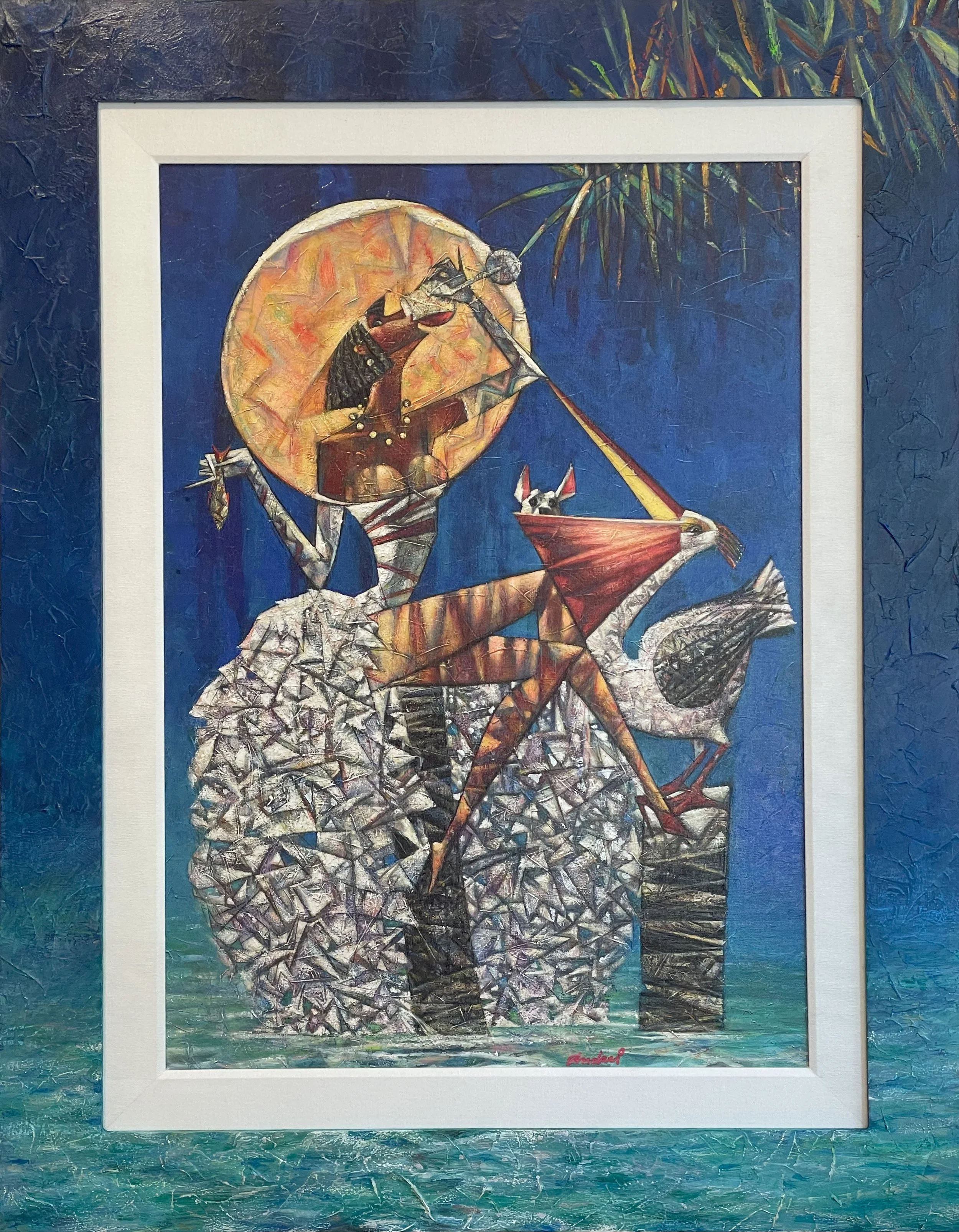 Lunch With Pelican and Hand Painted Frame copy.jpg