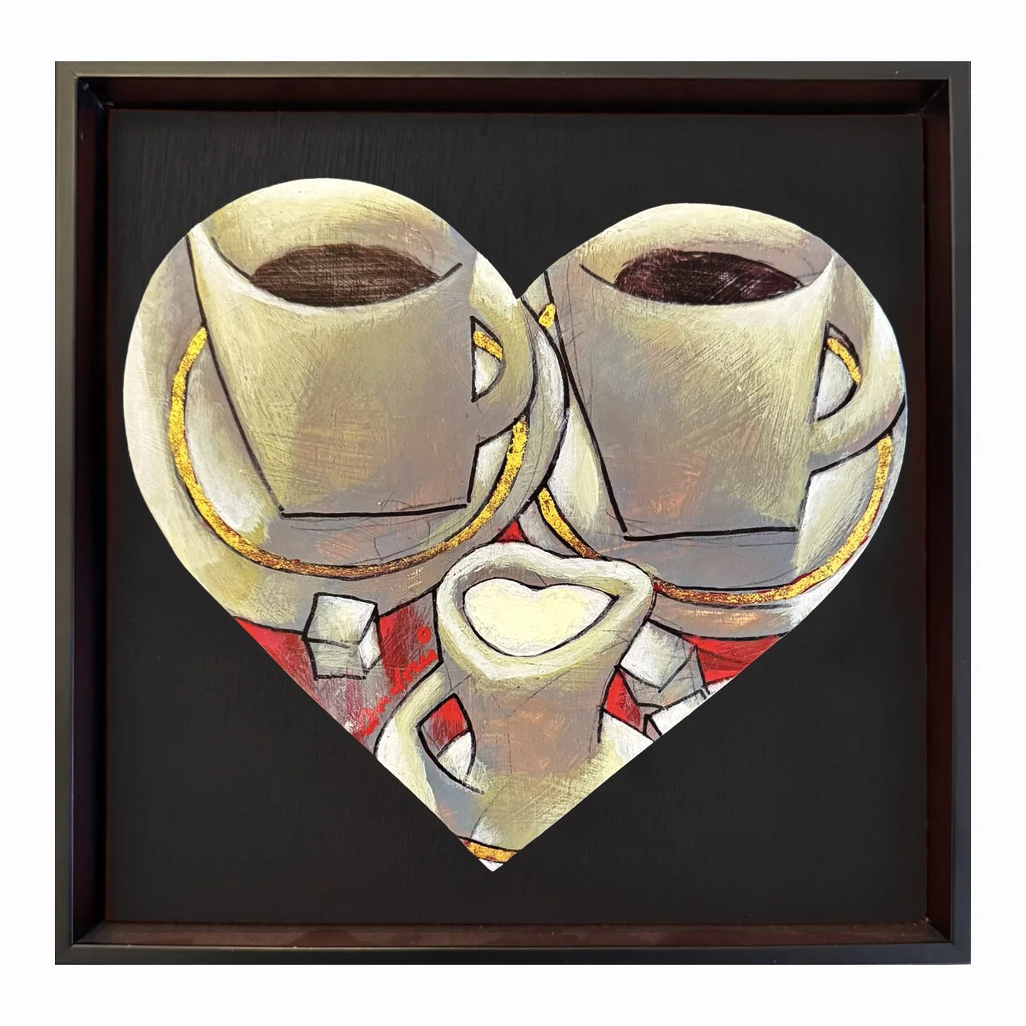 Coffee and Milk 12 x 12 Oil on Wood Cutout.jpg