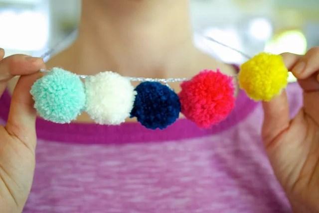 How to Crochet a Pompom Necklace
