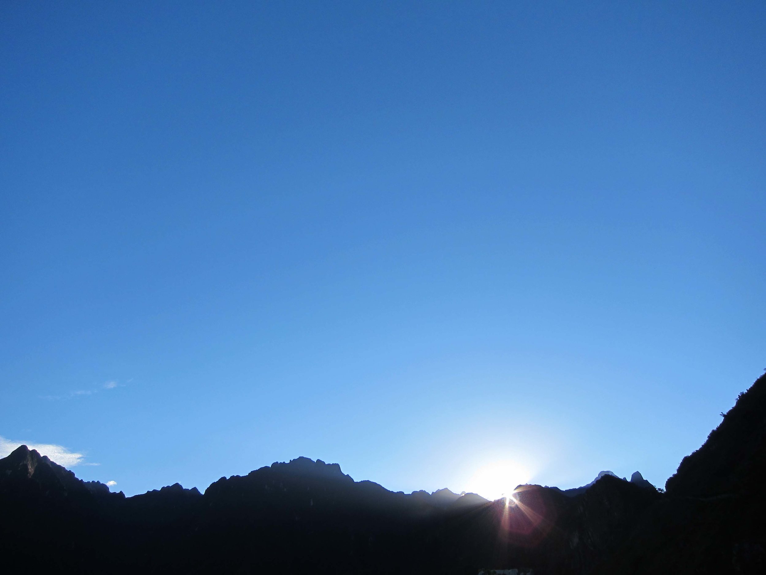   View East from Machu Picchu  