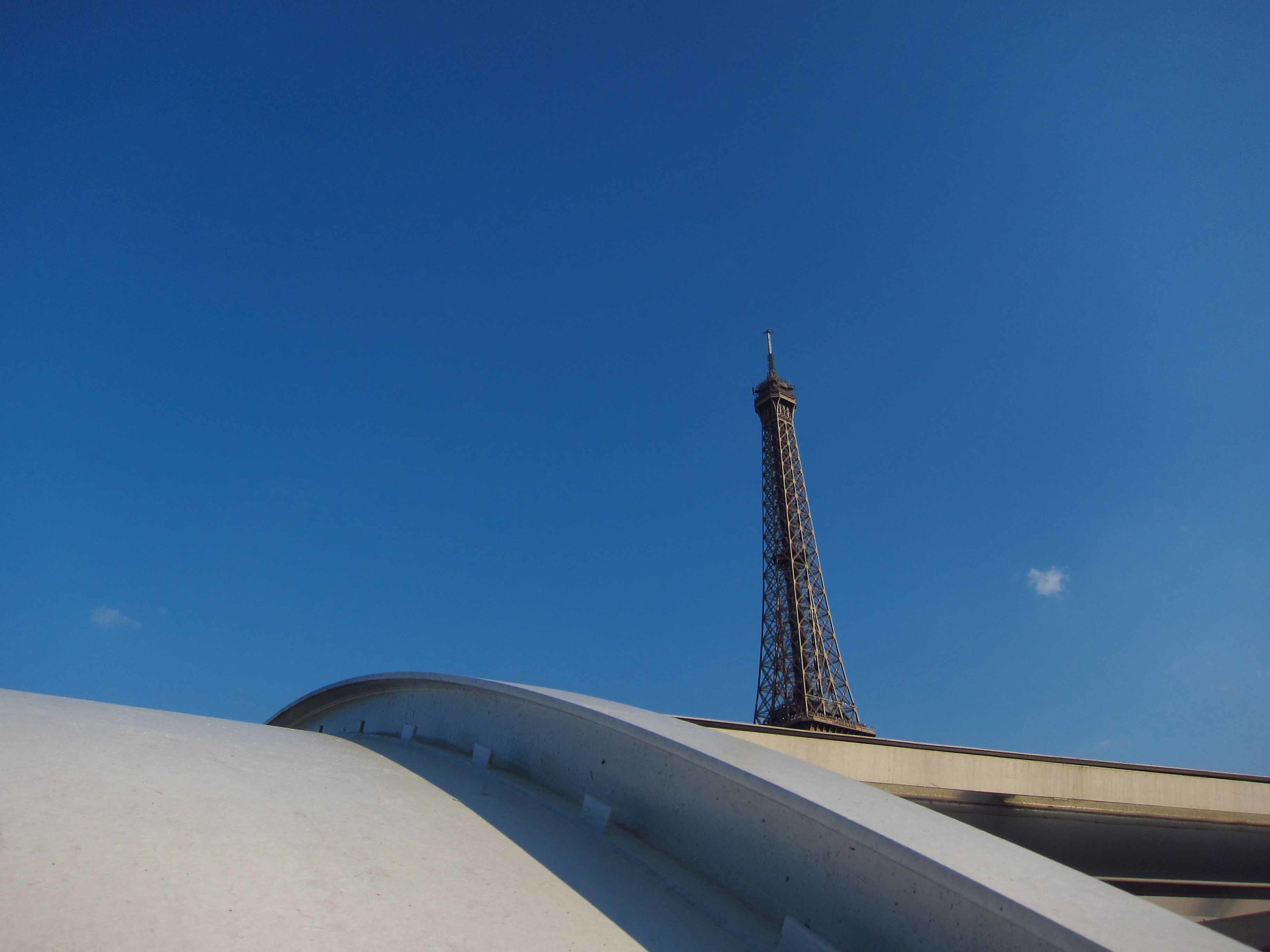    Eiffel Tower from the Seine River   