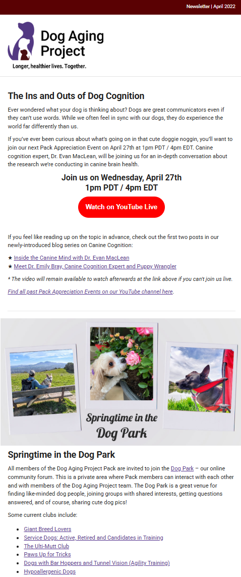 April 2022 Newsletter