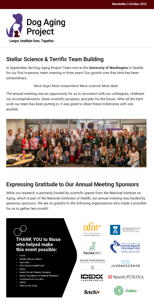 October 2022 Newsletter