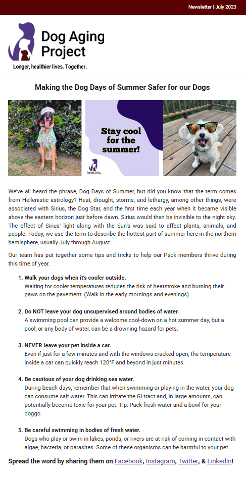 July 2023 Newsletter