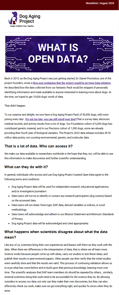 DAP August 2024 Newsletter