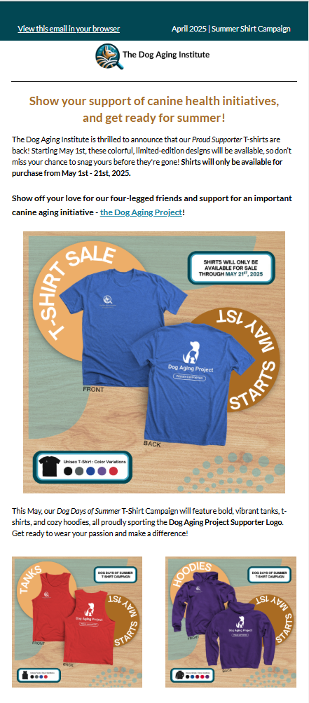 April 2025 | Summer Shirt Campaign 