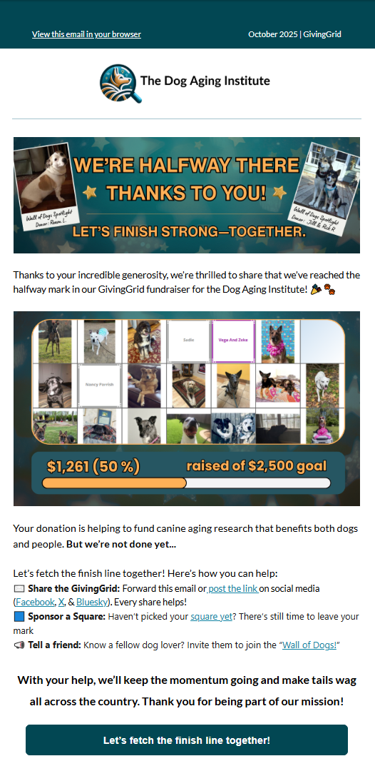 Oct. 2025 | Wall of Dogs Campaign
