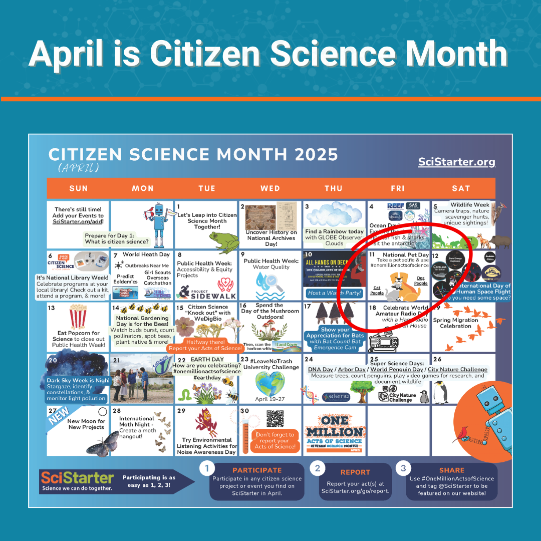 Happy National Pet Day &amp; Citizen Science Month