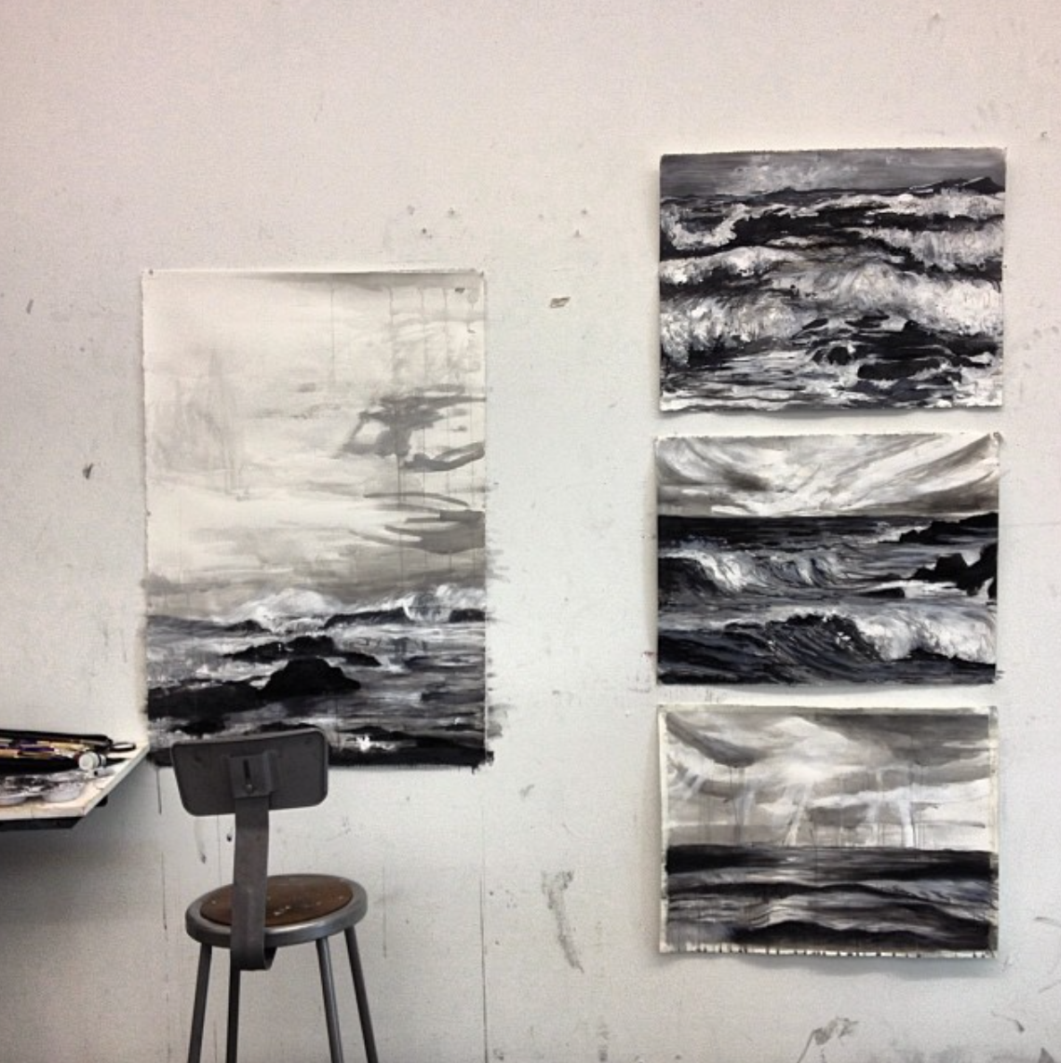 my first ocean drawings