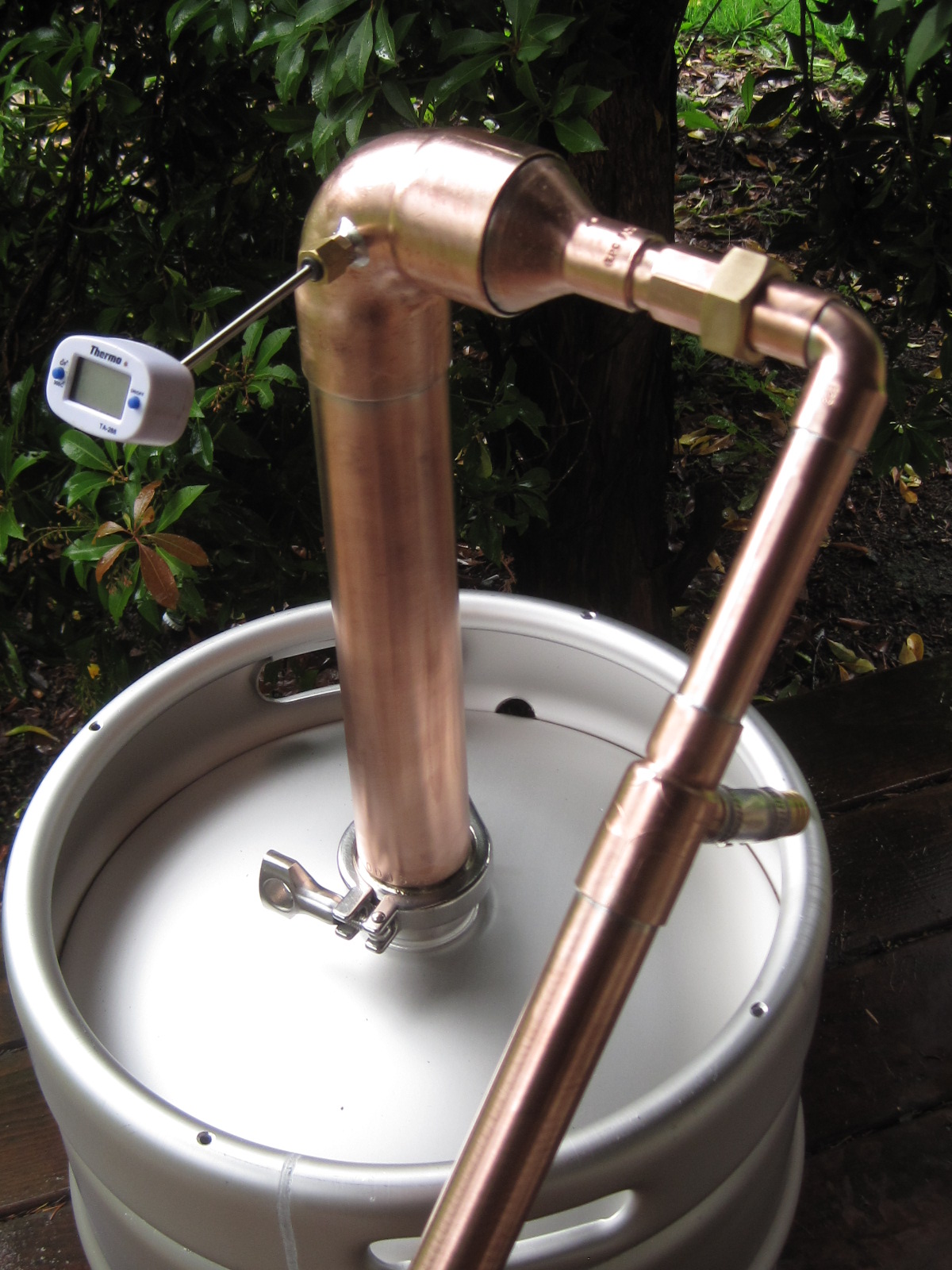 Beer Keg Kit 2" inch Copper Moonshine Still Pot Still Distillation Column 