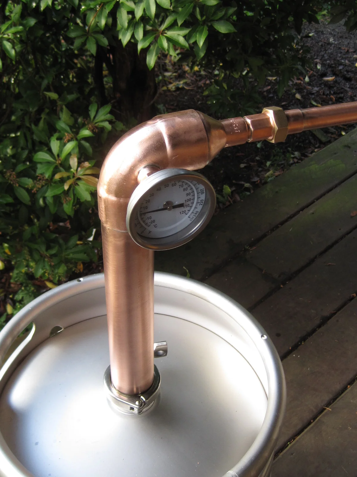 Beer Keg Whiskey Still 3/4" Piping Copper Parts Only — Moonshine