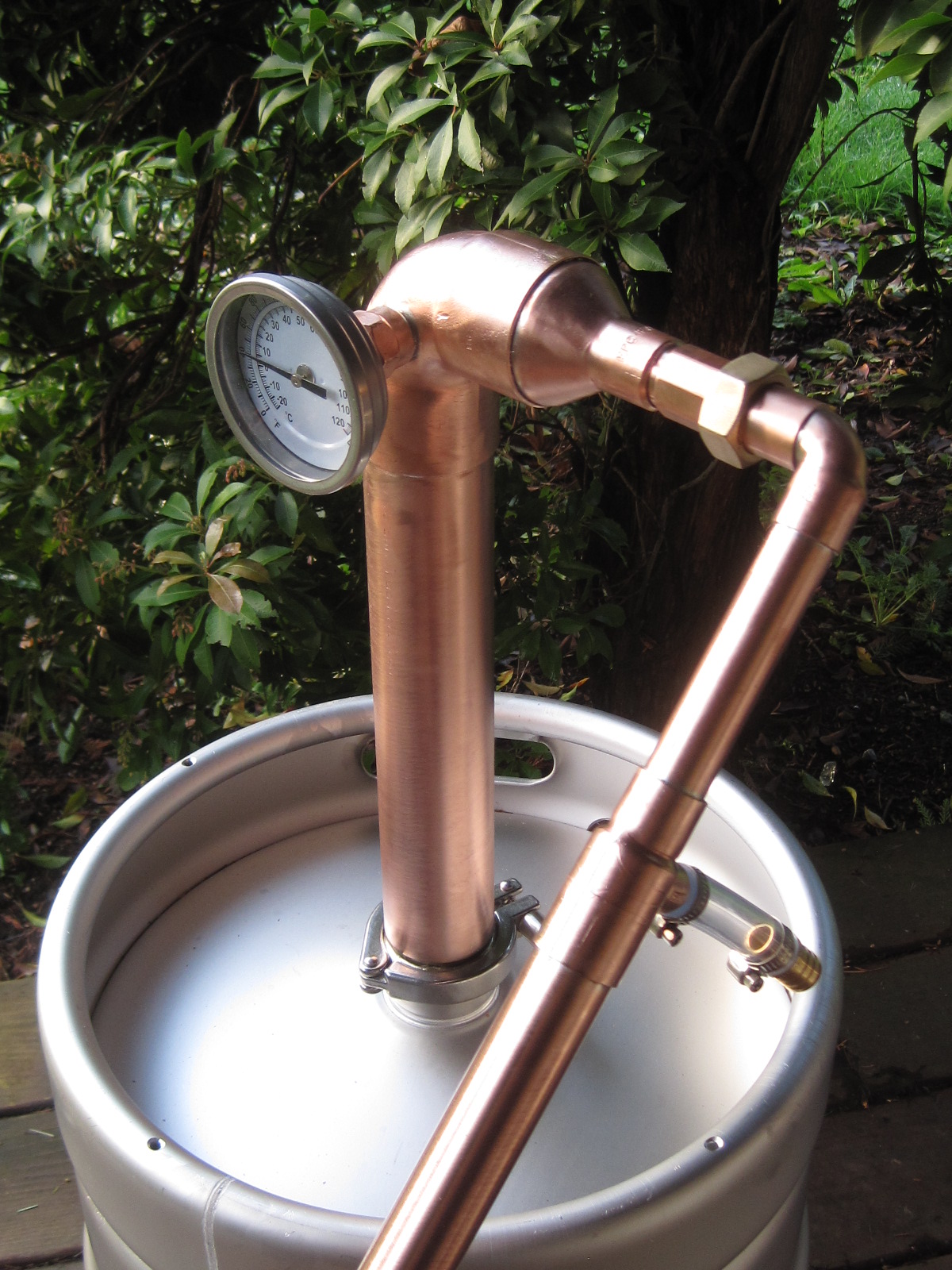 Details about   Beer Keg Kit 2" inch Pipe Copper Moonshine Still Pot Still Distillation Column 