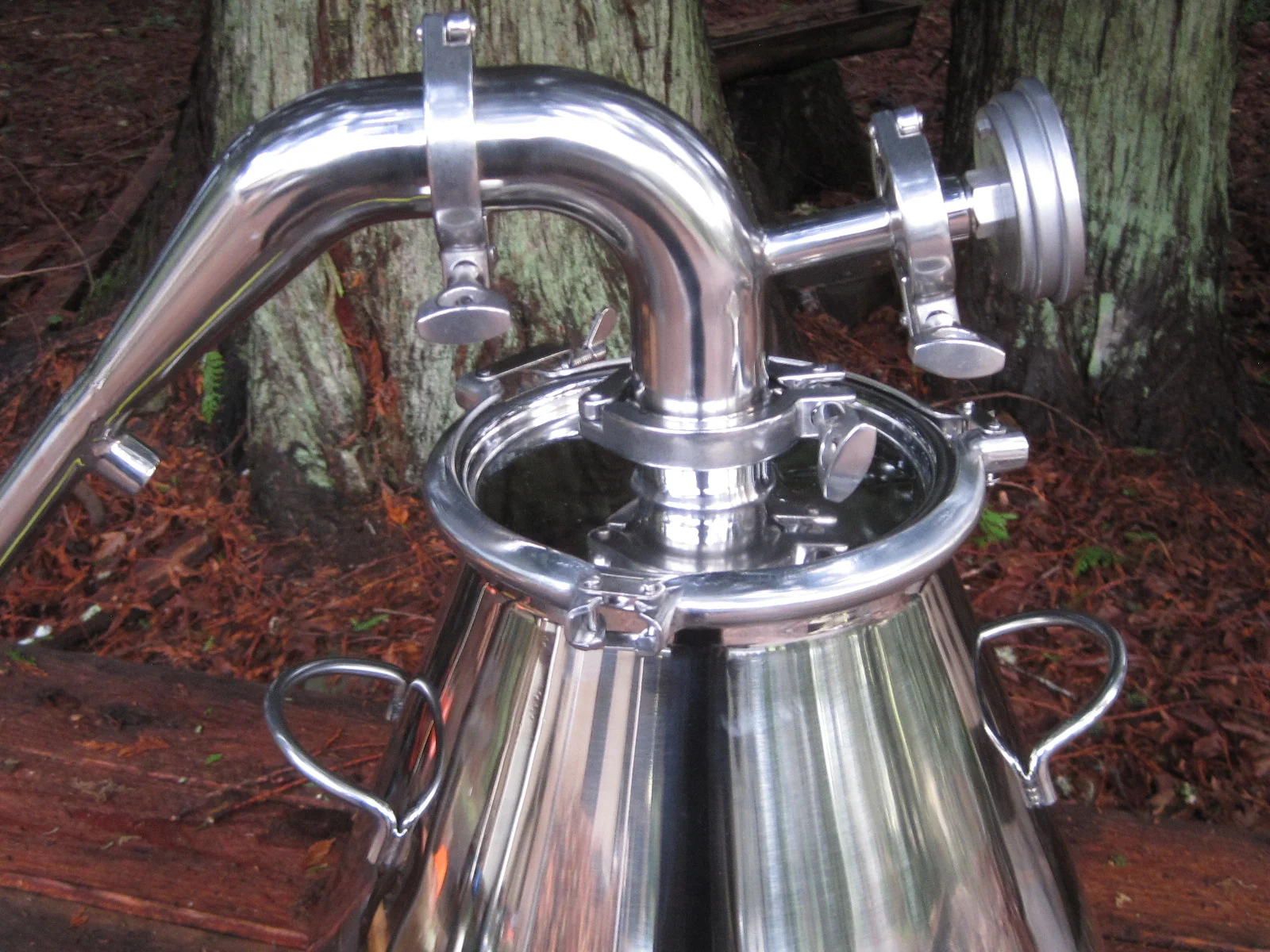 2 inch Stainless Steel Pot Still with 8 Gallon Gas Heated Kettle — Moonshine Stills and Micro