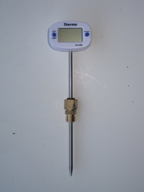 Digital Thermometer with Lead Free Thermoport and Gasket — Moonshine Stills  and Micro Distillery Equipment