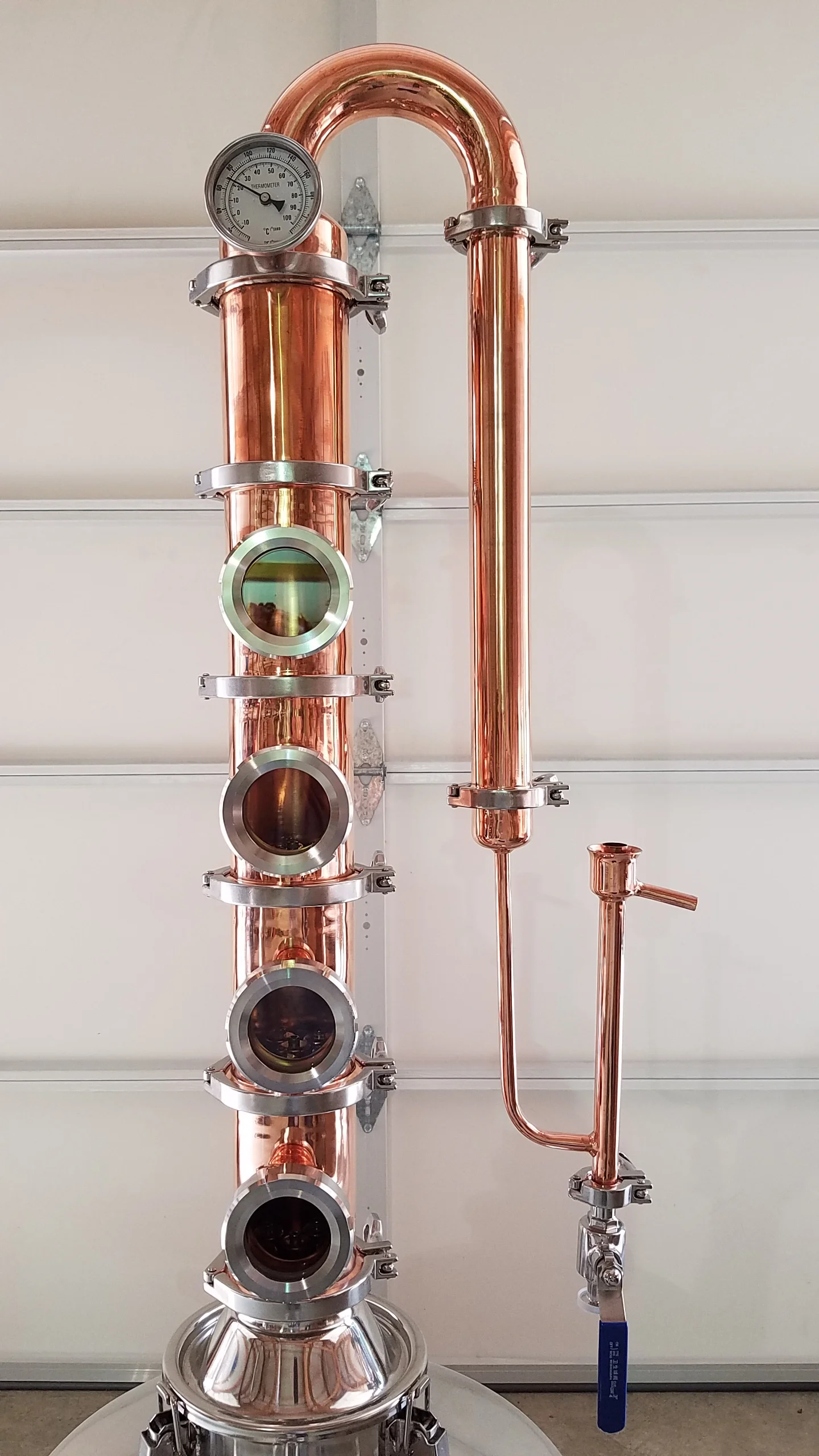 Single Wall Flute Still 53 Gallon 4 inch — Moonshine Stills and