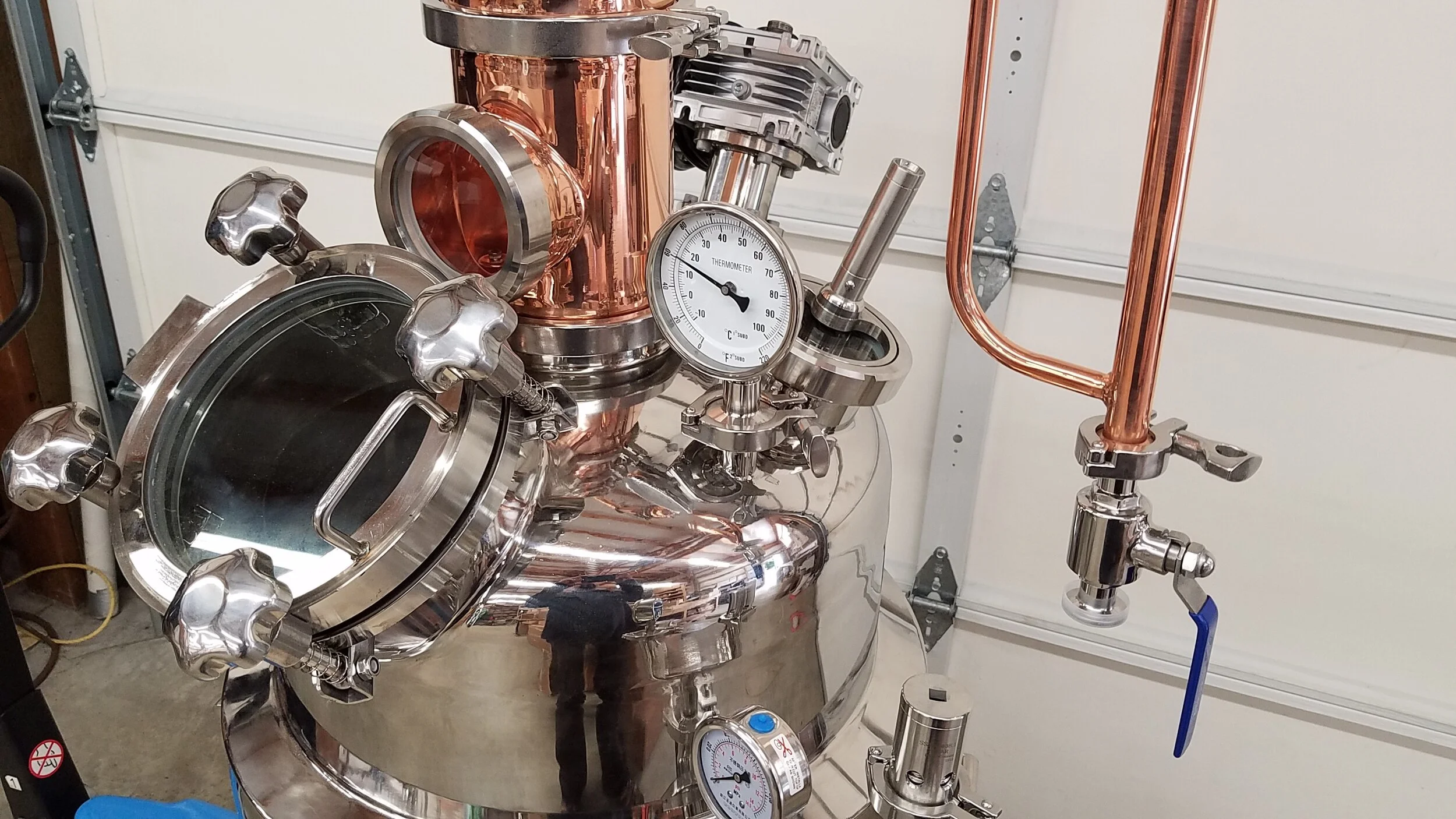Jacketed Flute Still 26 gallon 6 inch Copper Column — Moonshine Stills and Micro Distillery