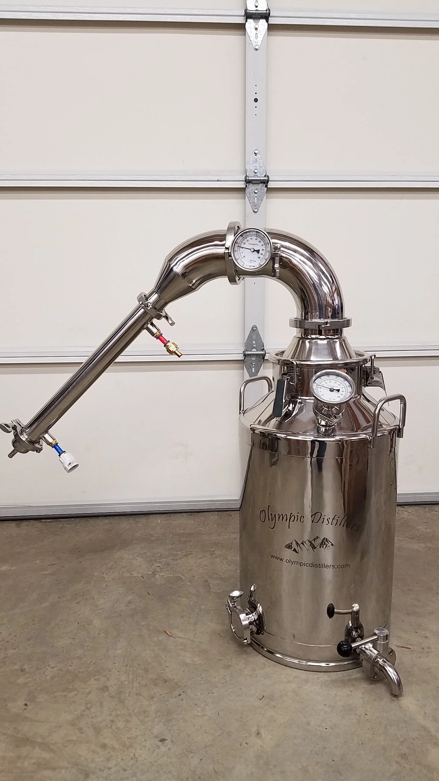 13 Gallon Stainless Steel Pot Still 4 inch Gas or Electric Heat — Moonshine Stills and Micro