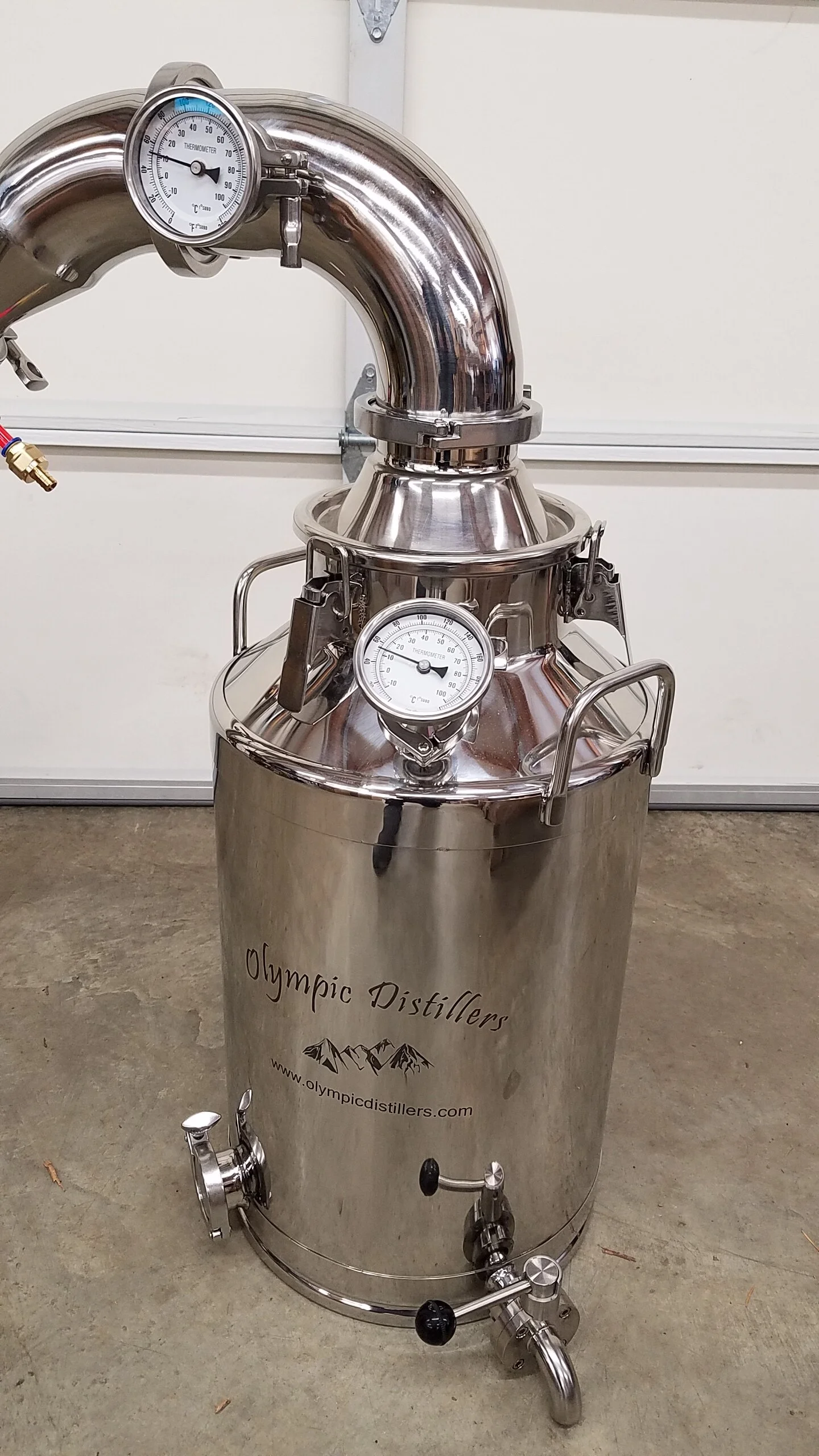 13 Gallon Stainless Steel Pot Still 4 inch Gas or Electric Heat — Moonshine Stills and Micro