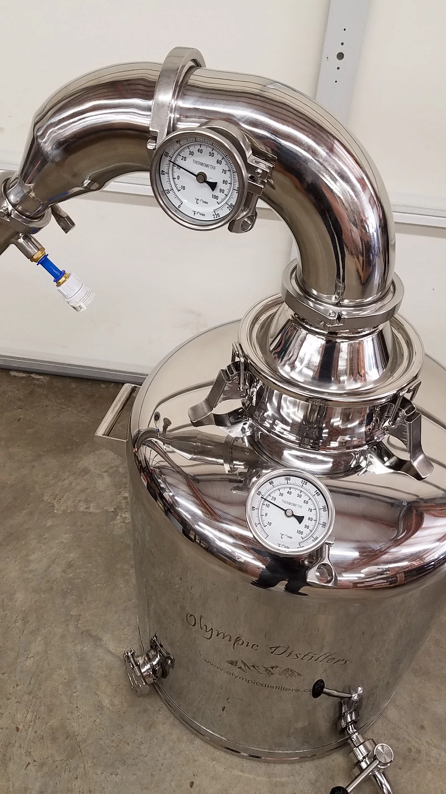 26 Gallon Stainless Steel Pot Still 4 inch Gas or Electric Heat — Moonshine Stills and Micro
