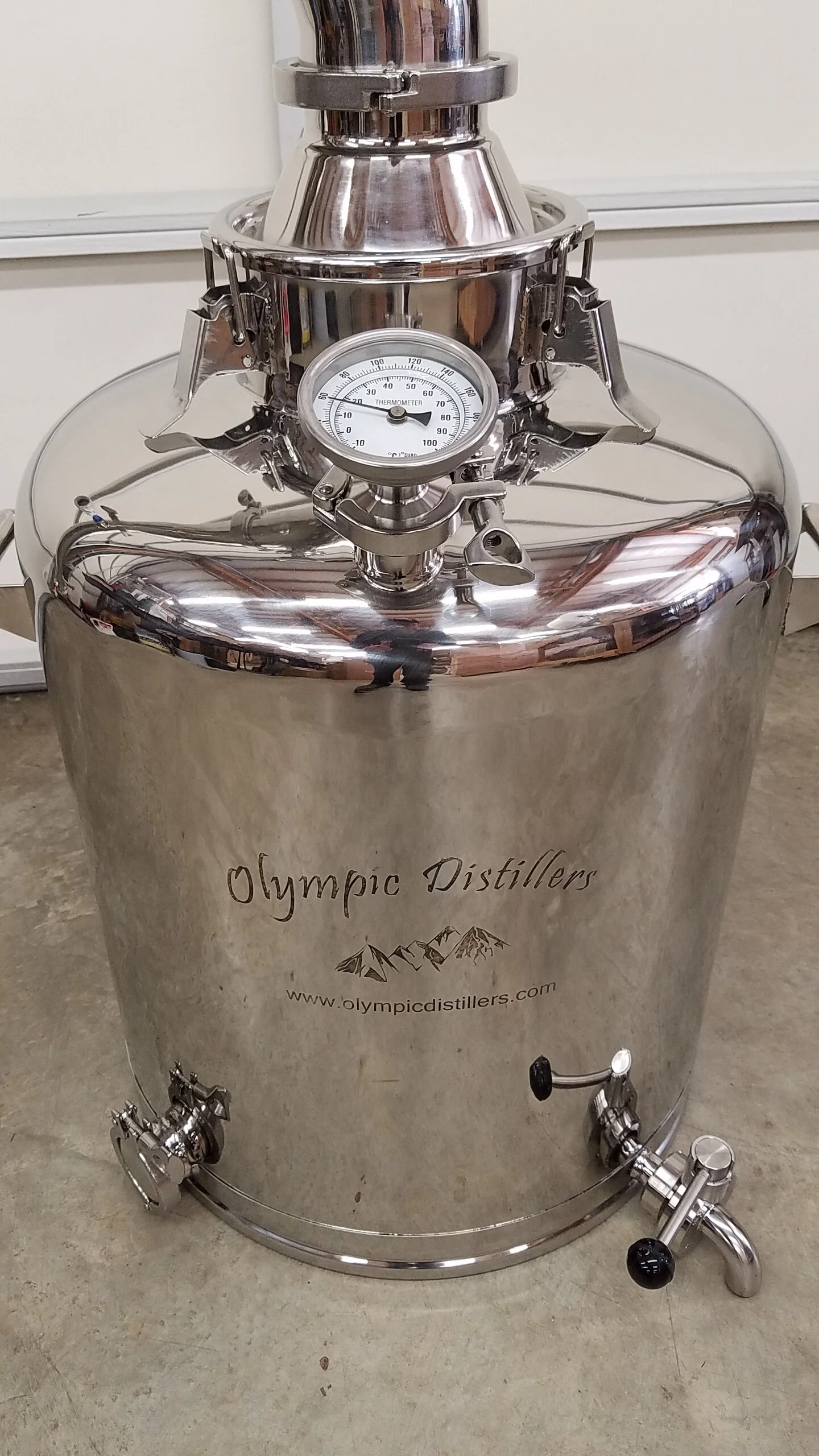 26 Gallon Stainless Steel Pot Still 4 inch Gas or Electric Heat — Moonshine Stills and Micro